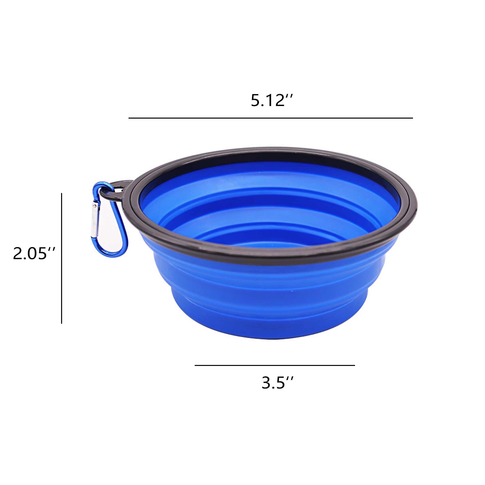 Full Color Collapsible Pet Dog Bowls MOQ 50 PCS 3