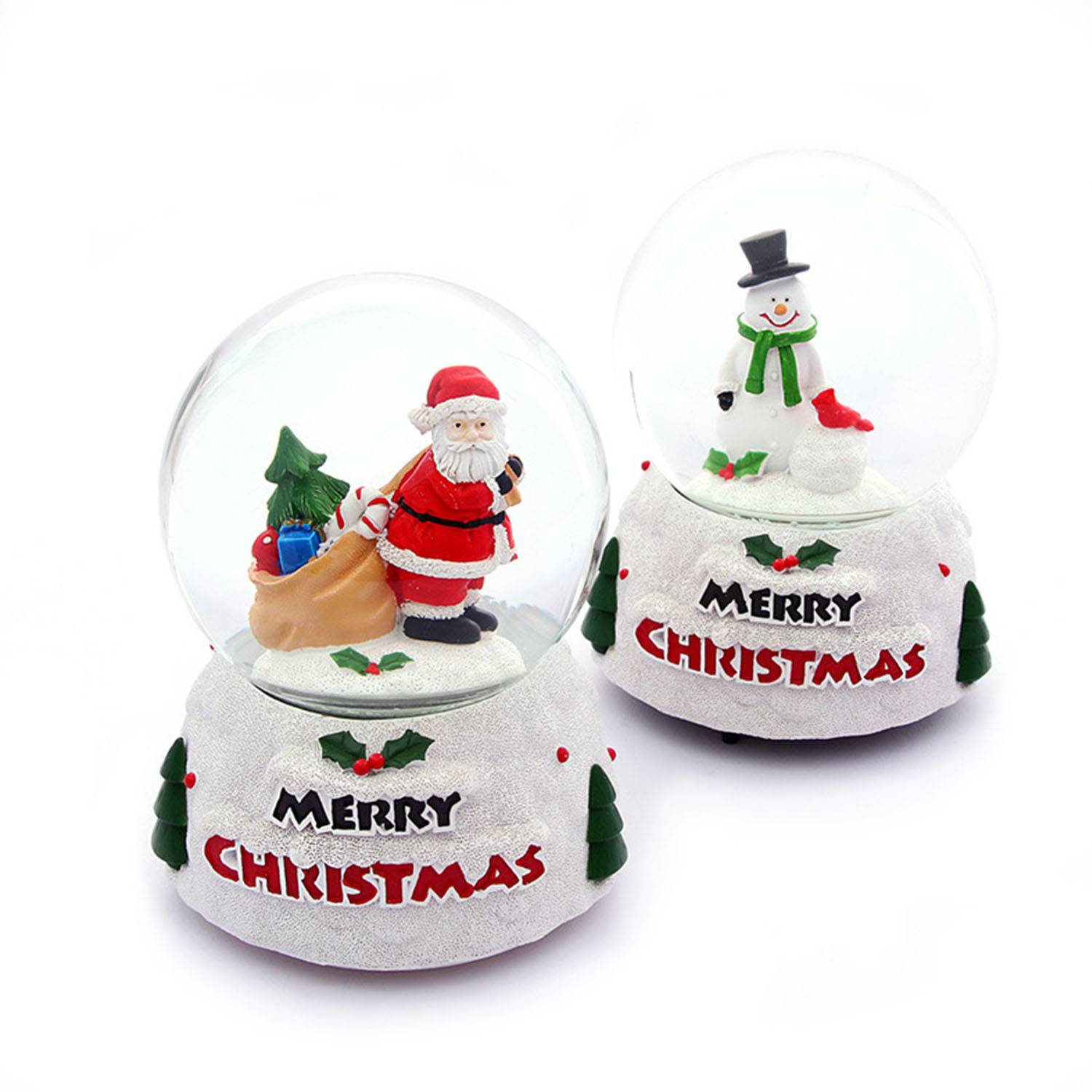 Santa Claus resin crystal ball decoration 5
