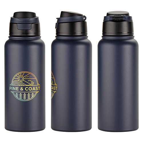 Cabrio 32 oz Recycled Stainless Steel Vacuum Insulated Bottle, custom water bottle with logo imprint 14
