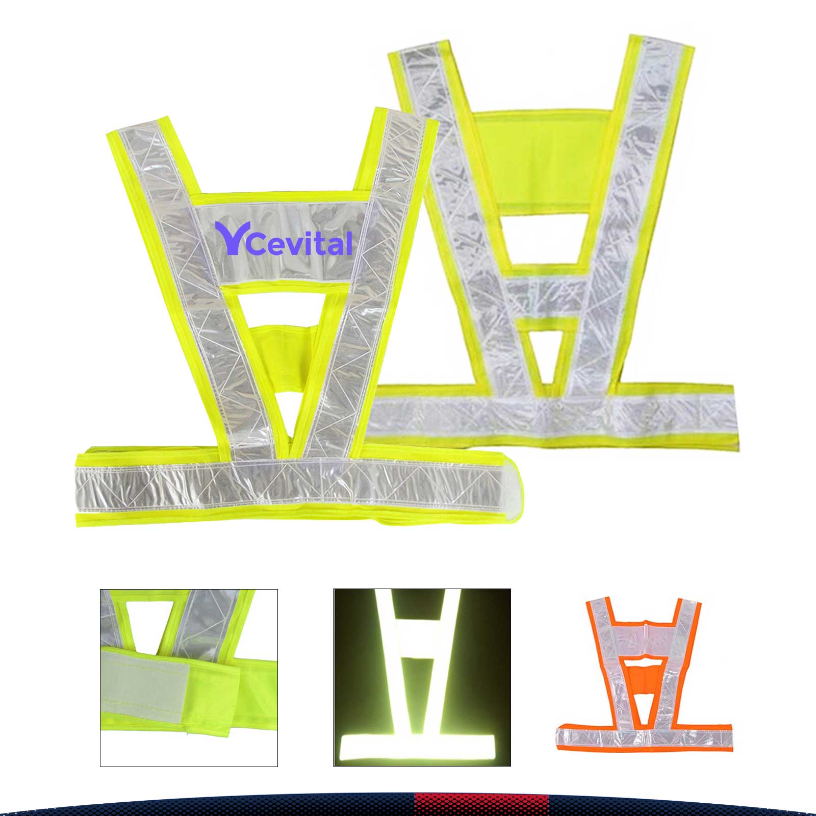 V-Shaped Reflective Safety Vest 3