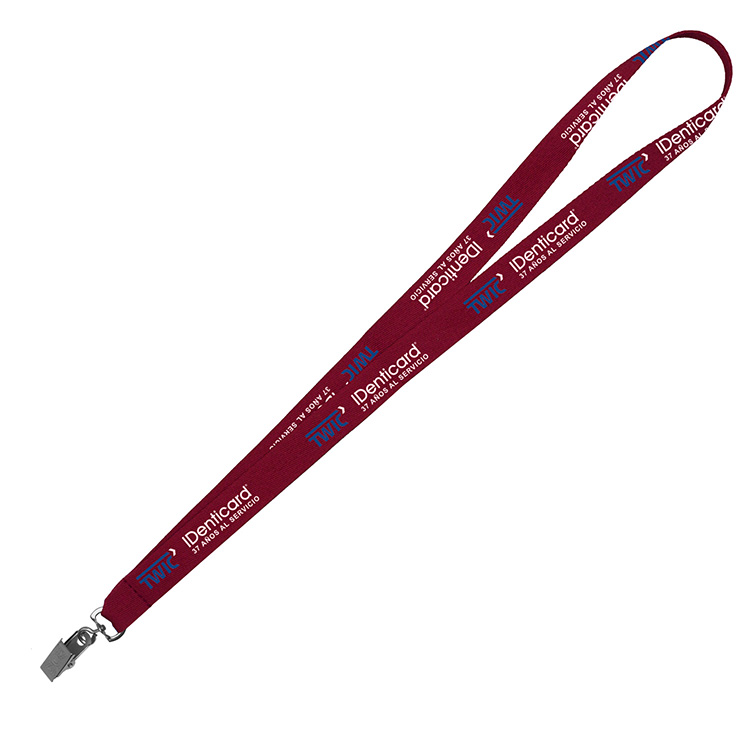 "DEWITT RECYCLED" 3/4" Import Air Ship Recycled RPET Super Fine Detail Woven-In Lanyard 31