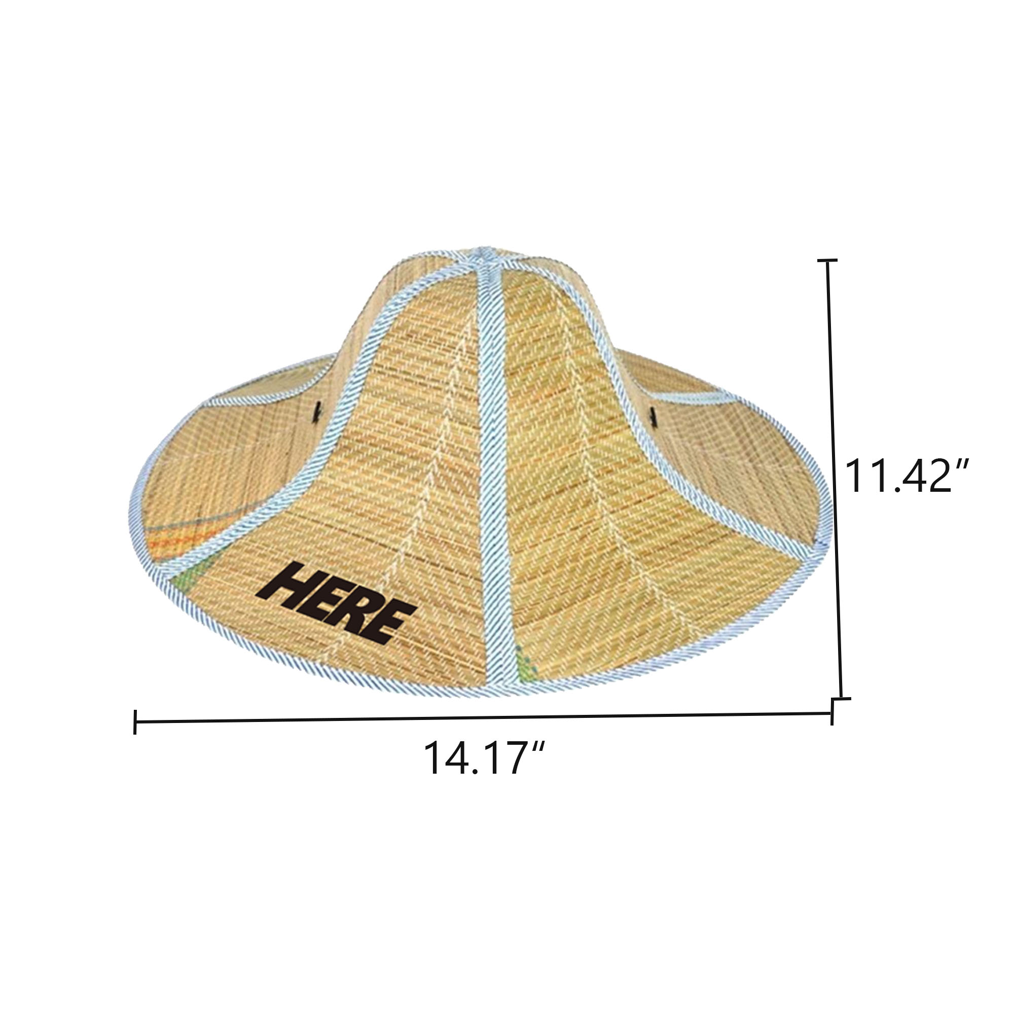 MOQ100 Foldable Wheat Straw Hat 2