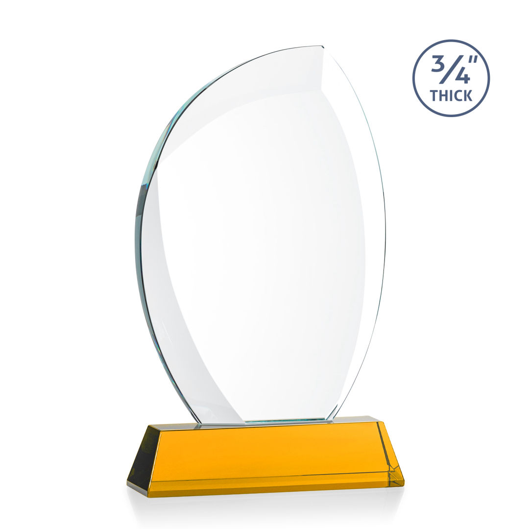 Wichita VividPrint™ Award on Newhaven Base - Amber 8