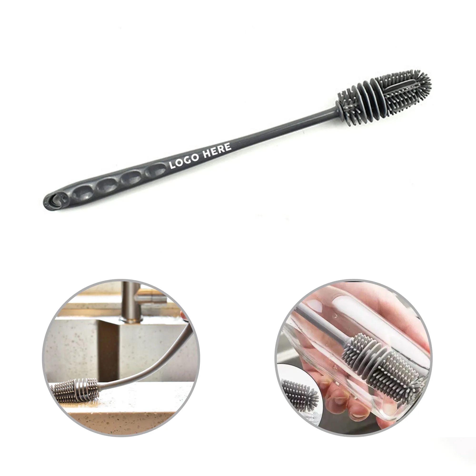Silicone Cup Brush Long Handle 2