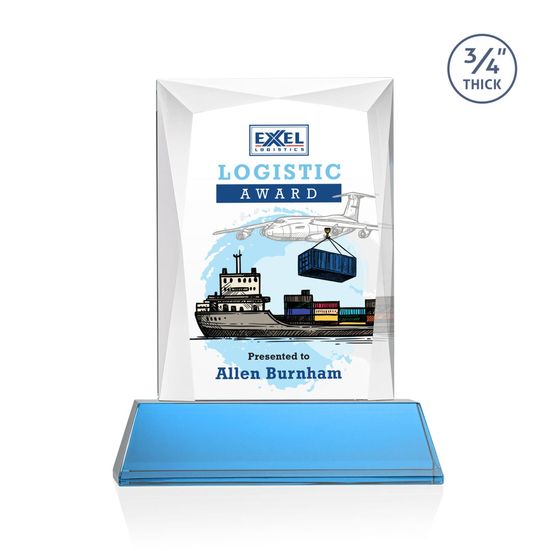 Messina VividPrint™ Award on Newhaven Base - Sky Blue 7