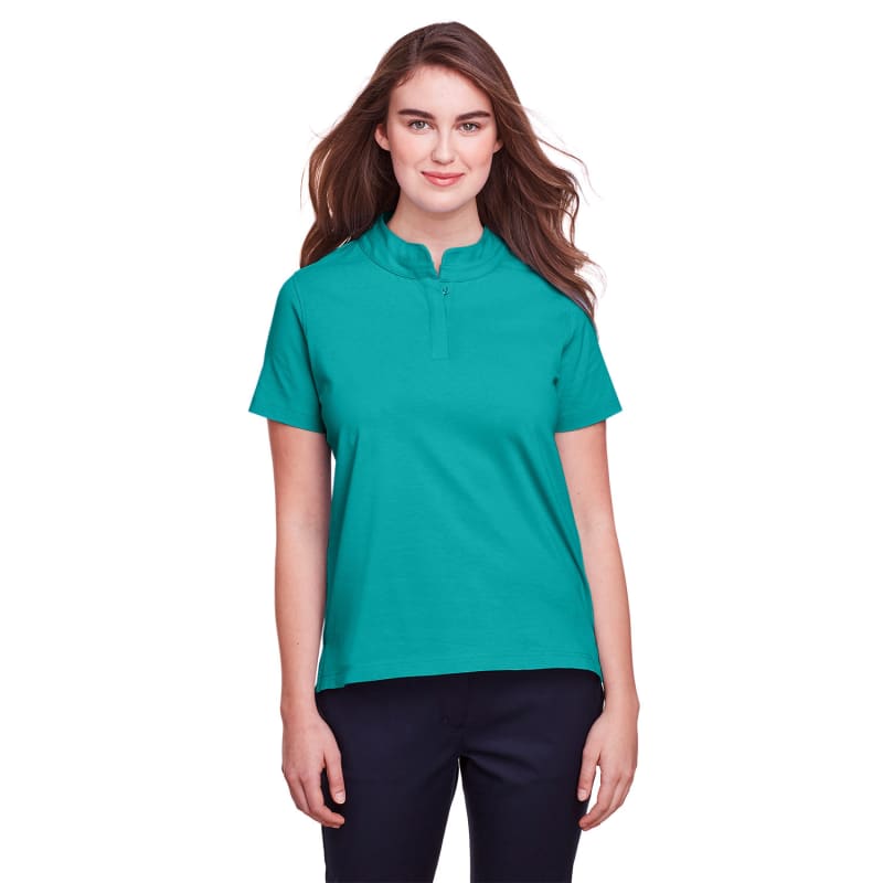 UltraClub Ladies' Lakeshore Stretch Cotton Performance Polo 9