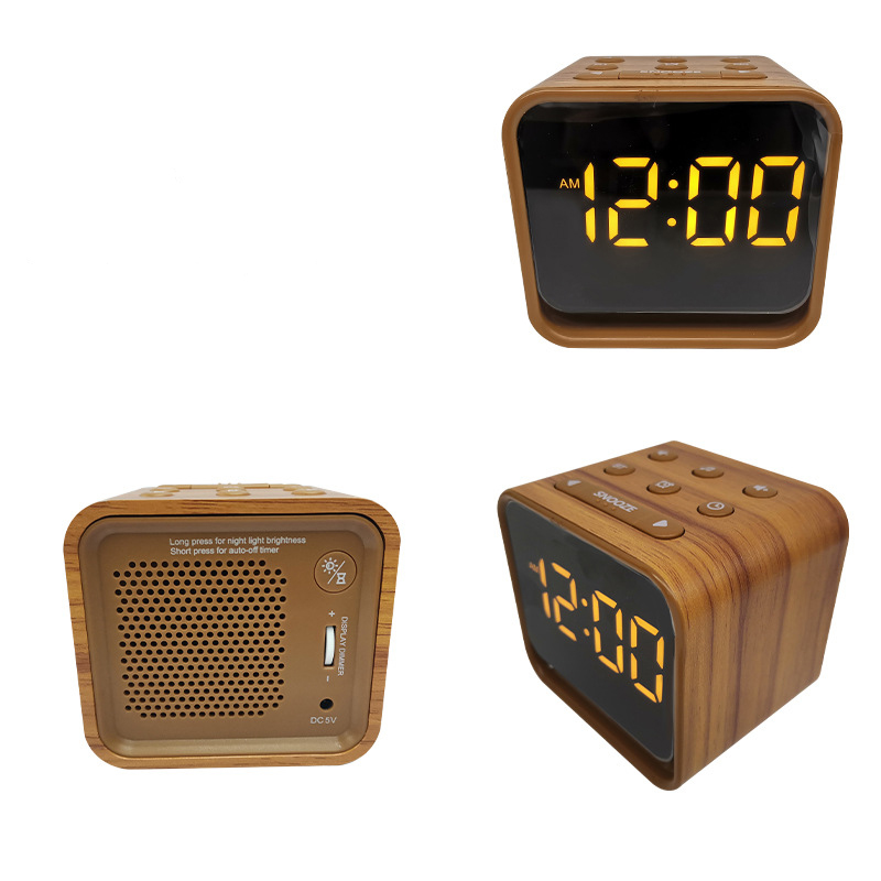 Wooden Sound Machine Alarm Clock for Bedrooms 1