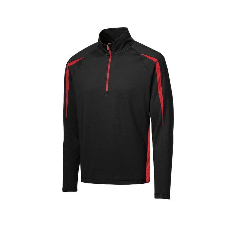 Sport-Tek Sport-Wick Stretch 1/2-Zip Colorblock Pullover., custom hoodie or sweatshirt with logo imprint 10