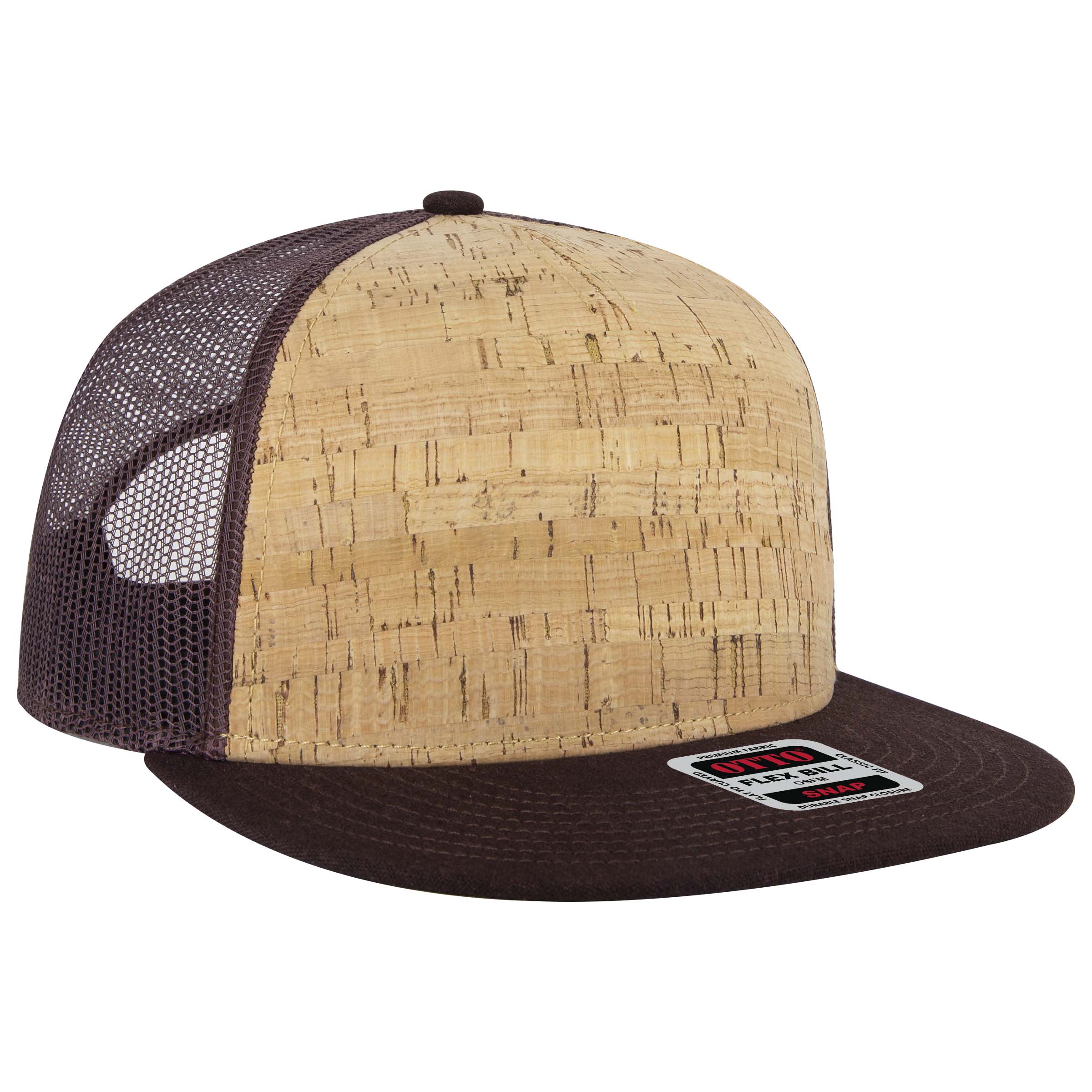 OTTO CAP® OTTO SNAP 5 Panel Pro Style Mesh Back Trucker Snapback Hat 3