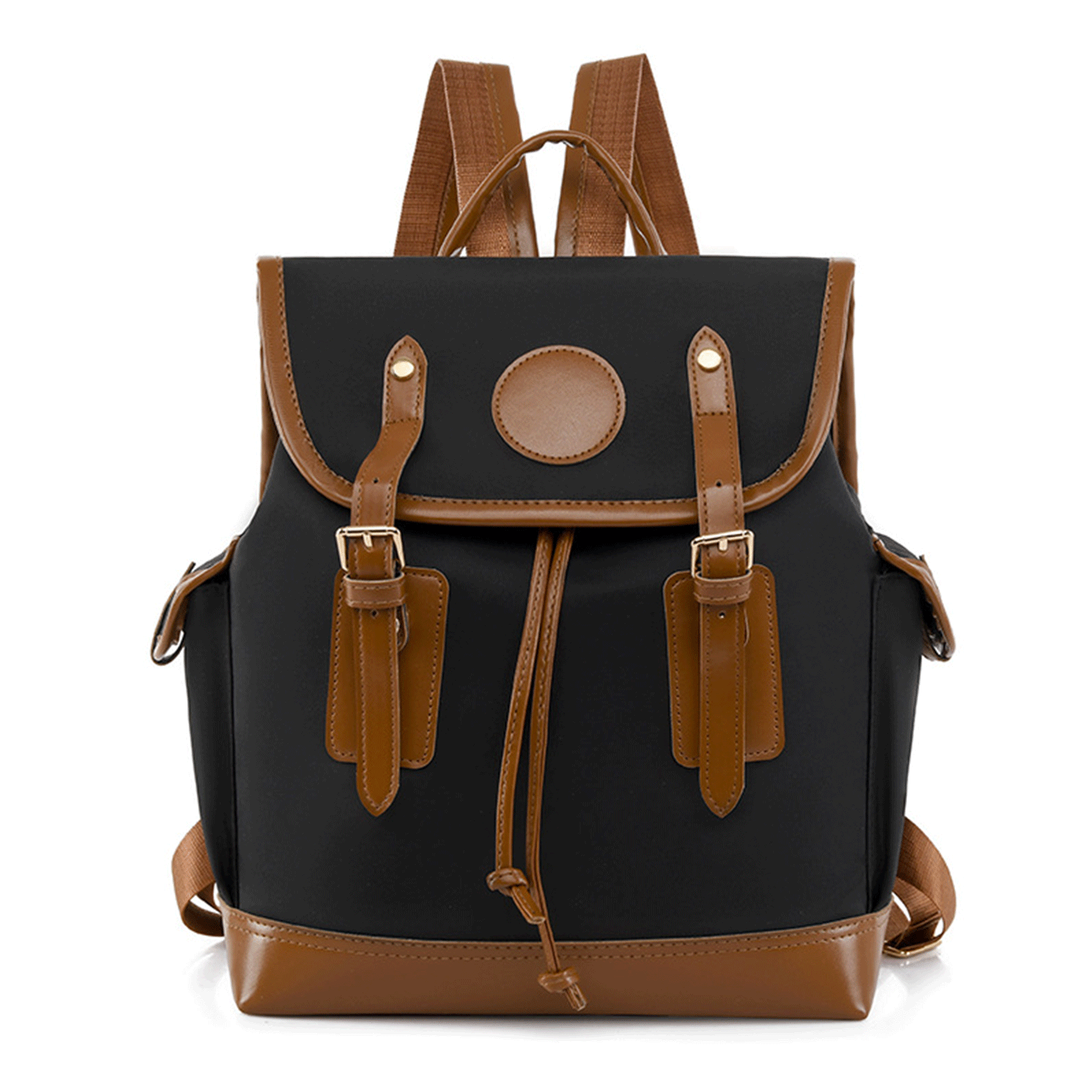 Oxford PU leather casual and large capacity backpack 19