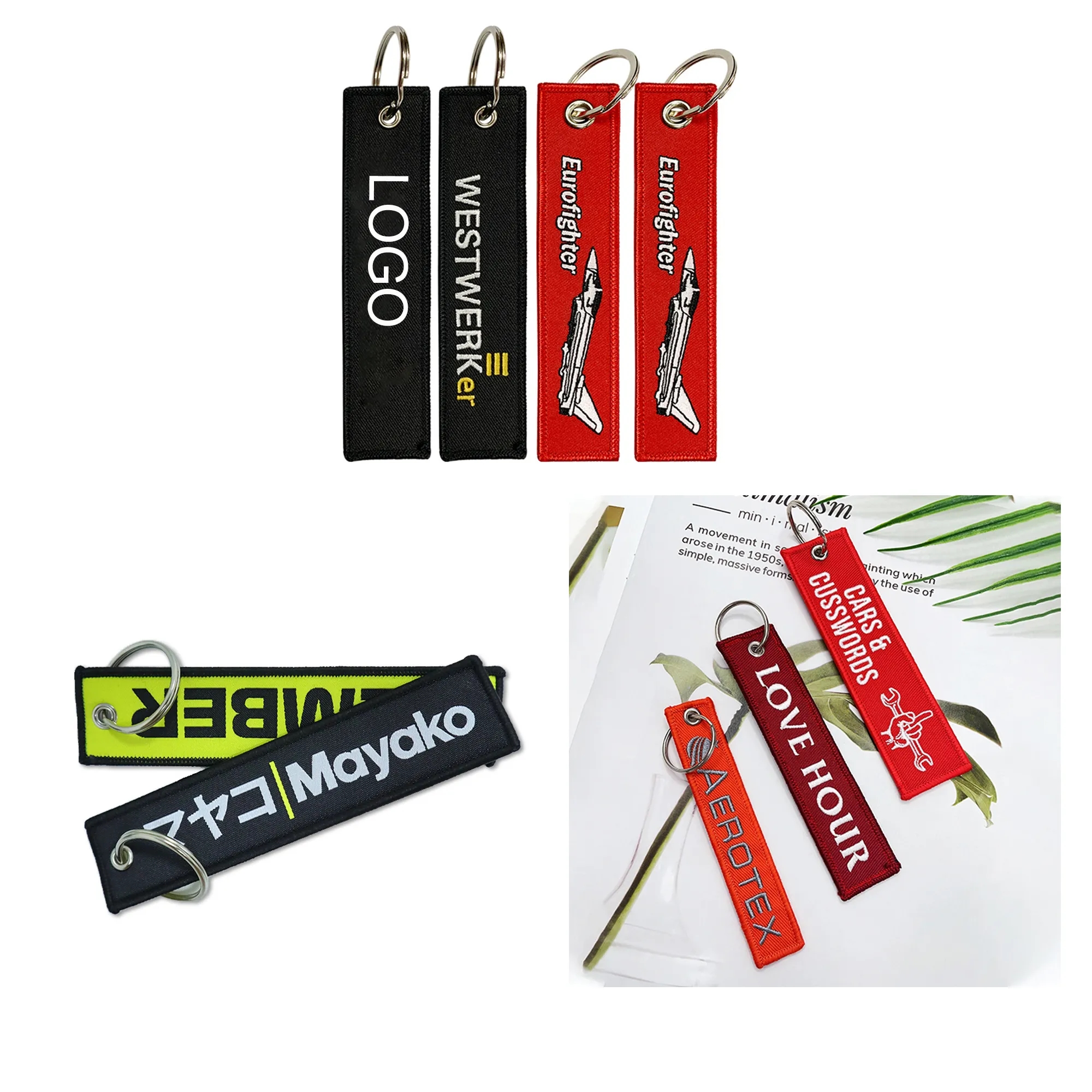 Double-sided Embroidery Keychain 1