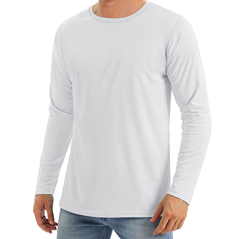 Men's Crew Neck Quick Dry Top UV Protection T-Shirt 4