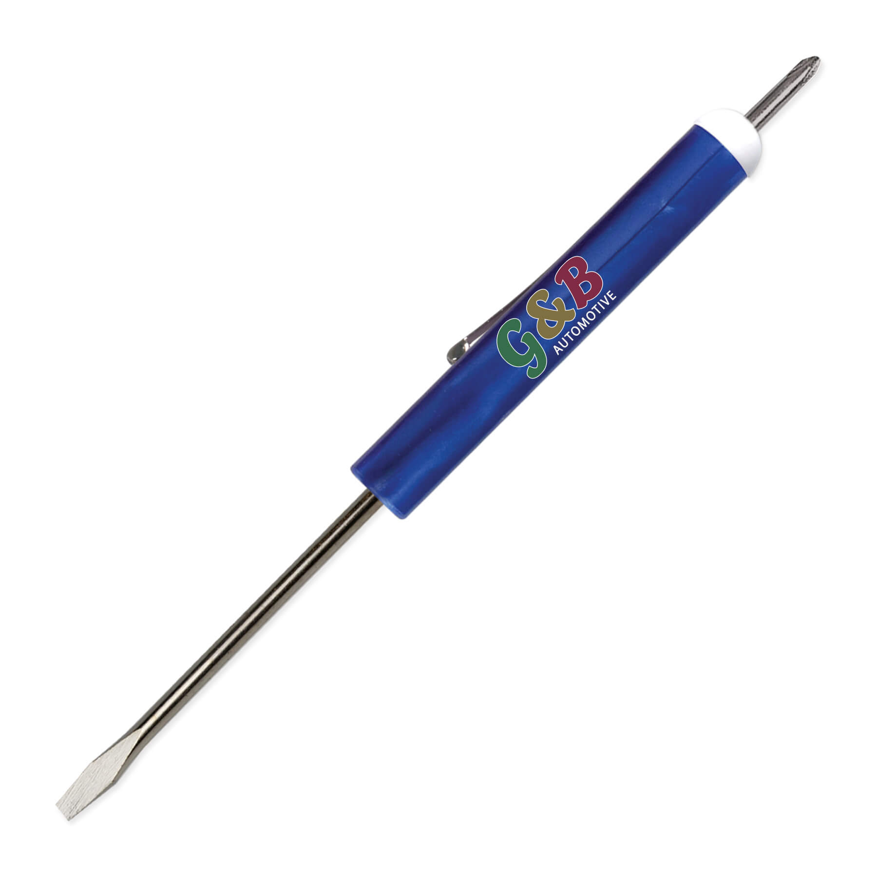 Pocket Screwdriver 1/8" Flat Tip Blade + #0 Phillips Top 46