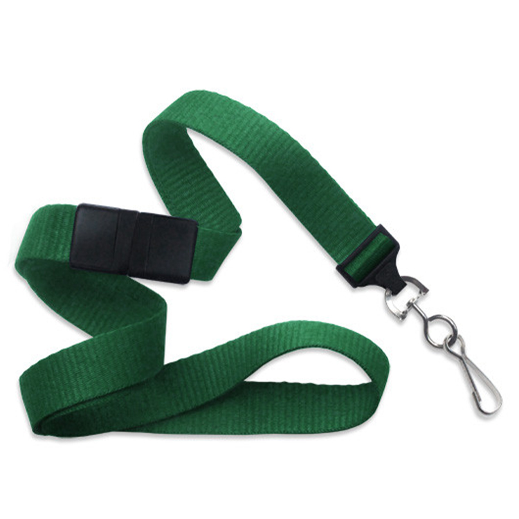 5/8" Breakaway Blank Lanyard with Swivel J-Hook 1
