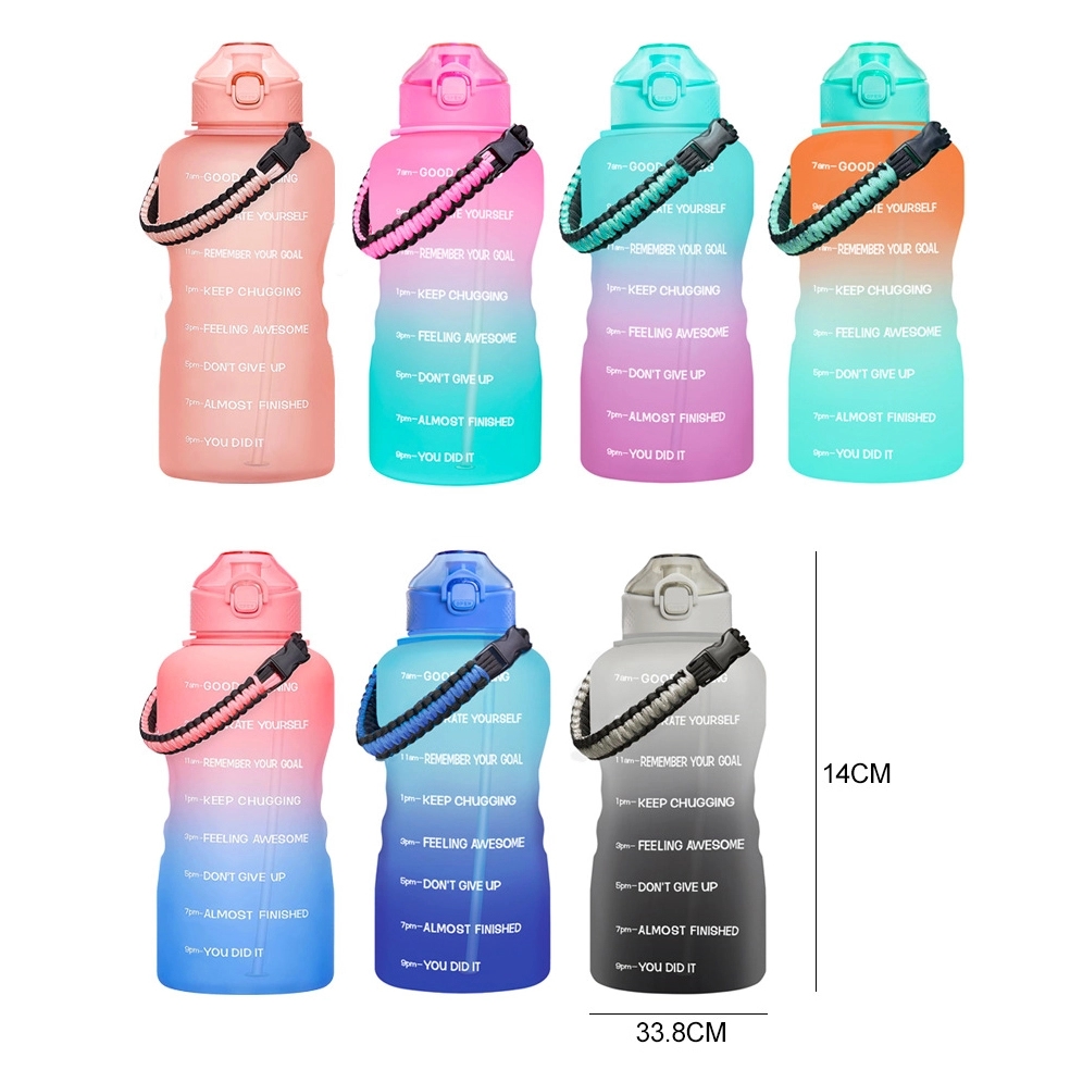 126 OZ Motivational Water Bottle with Paracord Handle 3