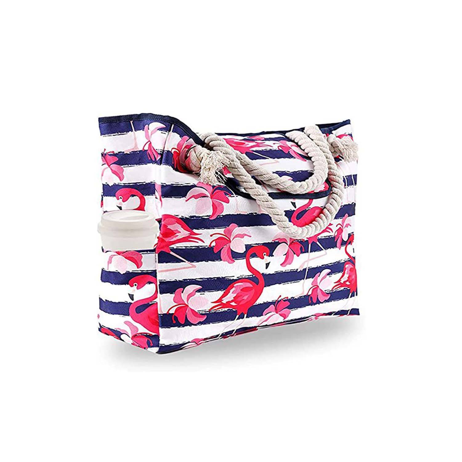 Large Capacity Multifunctional Printed Beach Tote Bag, custom tote bag with logo imprint 4