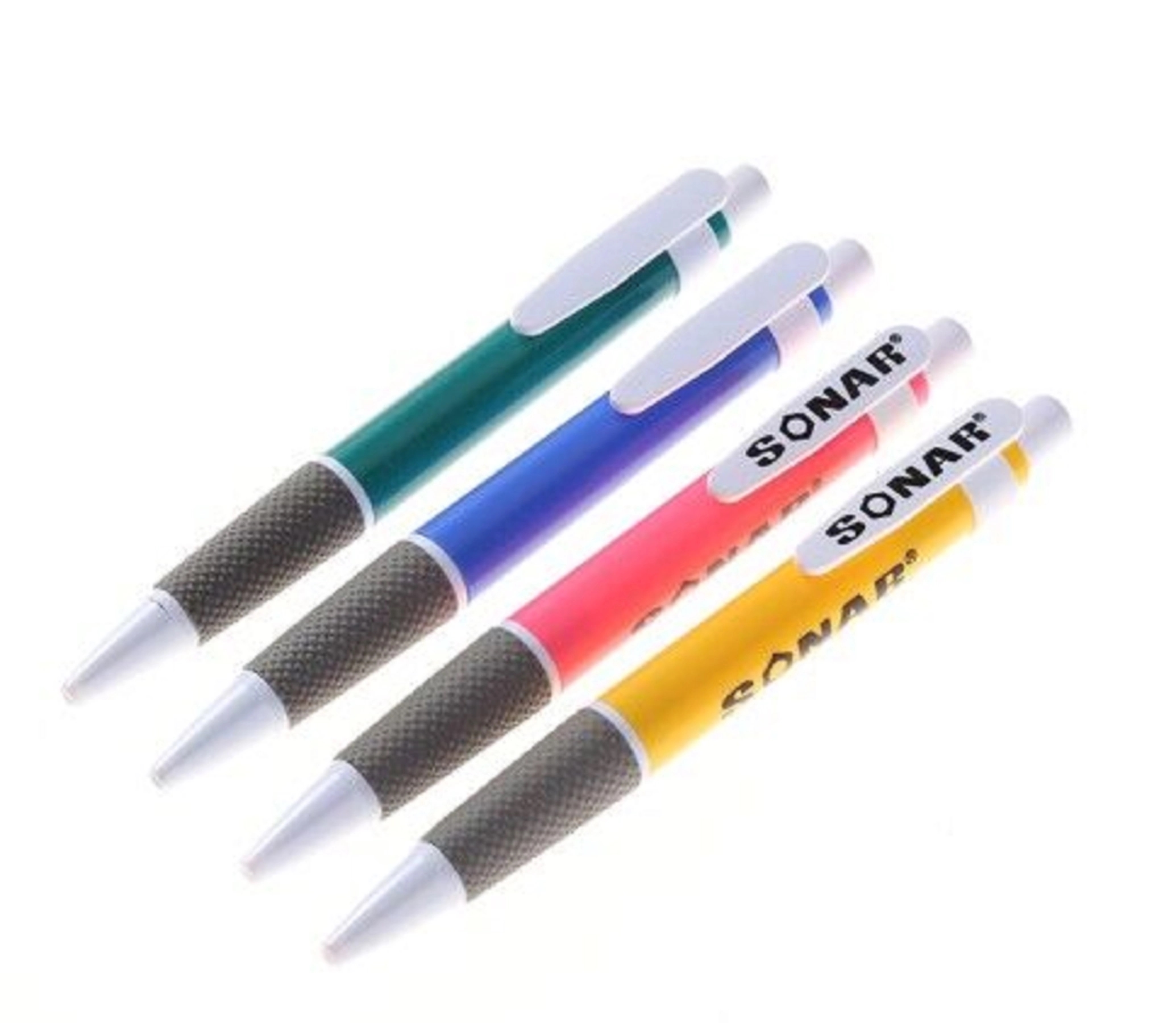 Classic plastic ballpoint pen with silicone grip 8