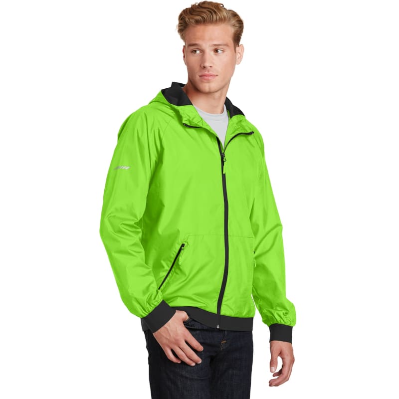 Sport-Tek Embossed Hooded Wind Jacket. 22