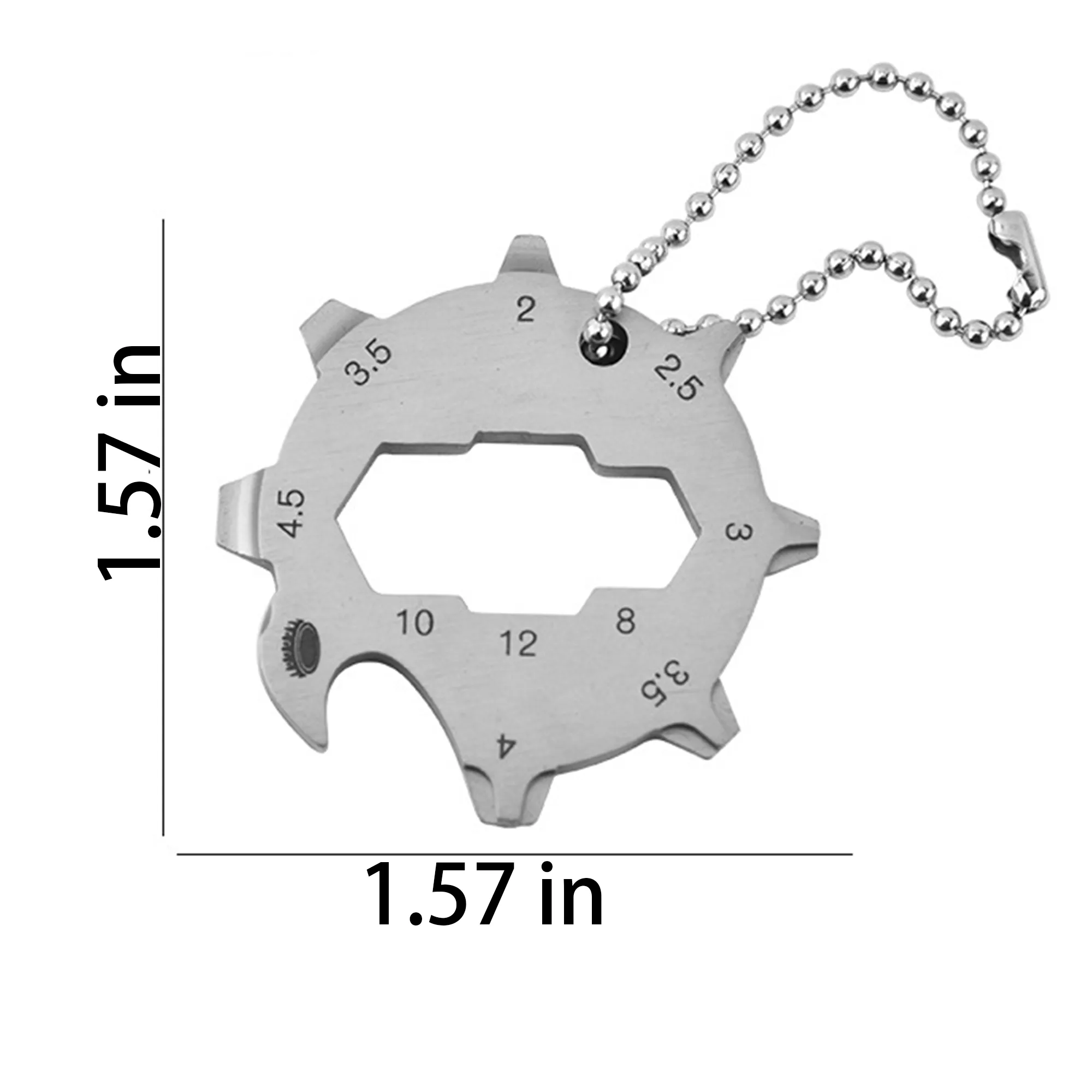 MOQ 20 11-in-1 Stainless Steel Multi-Tool Keychain 2