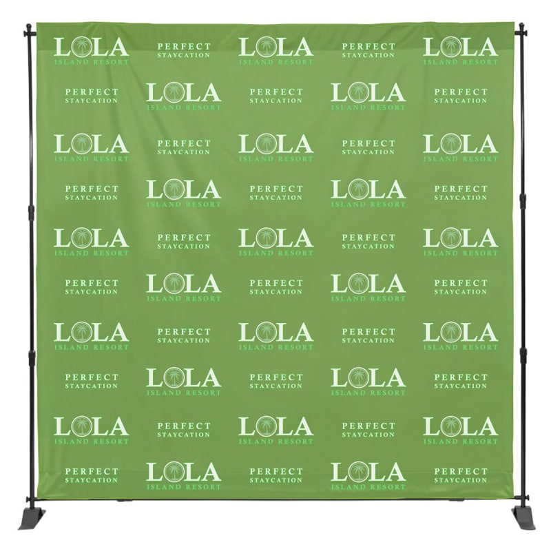 8ft X 8ft Step & Repeat Fabric Banner 8