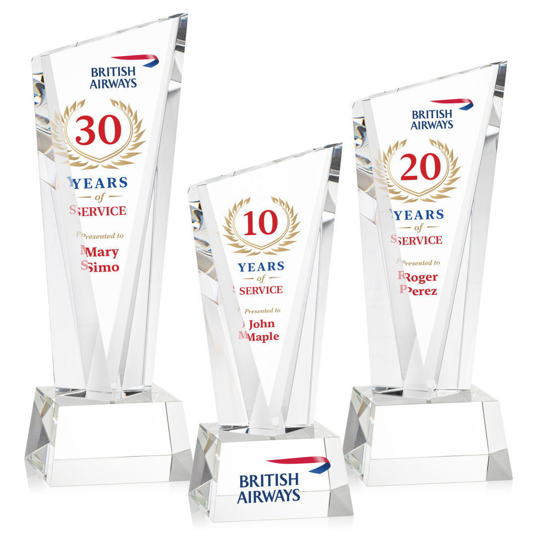Plymouth VividPrint™ Award on Robson Base - Clear 8