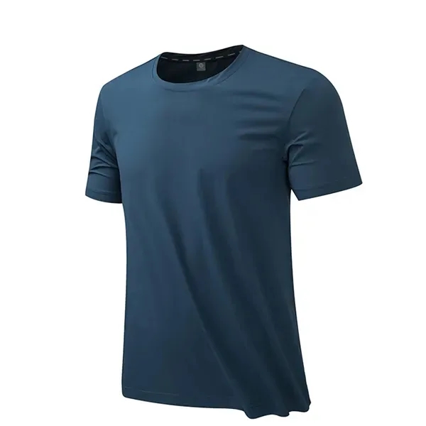 Silk Ice Round Neck T-Shirt - Moisture-Wicking Top 7