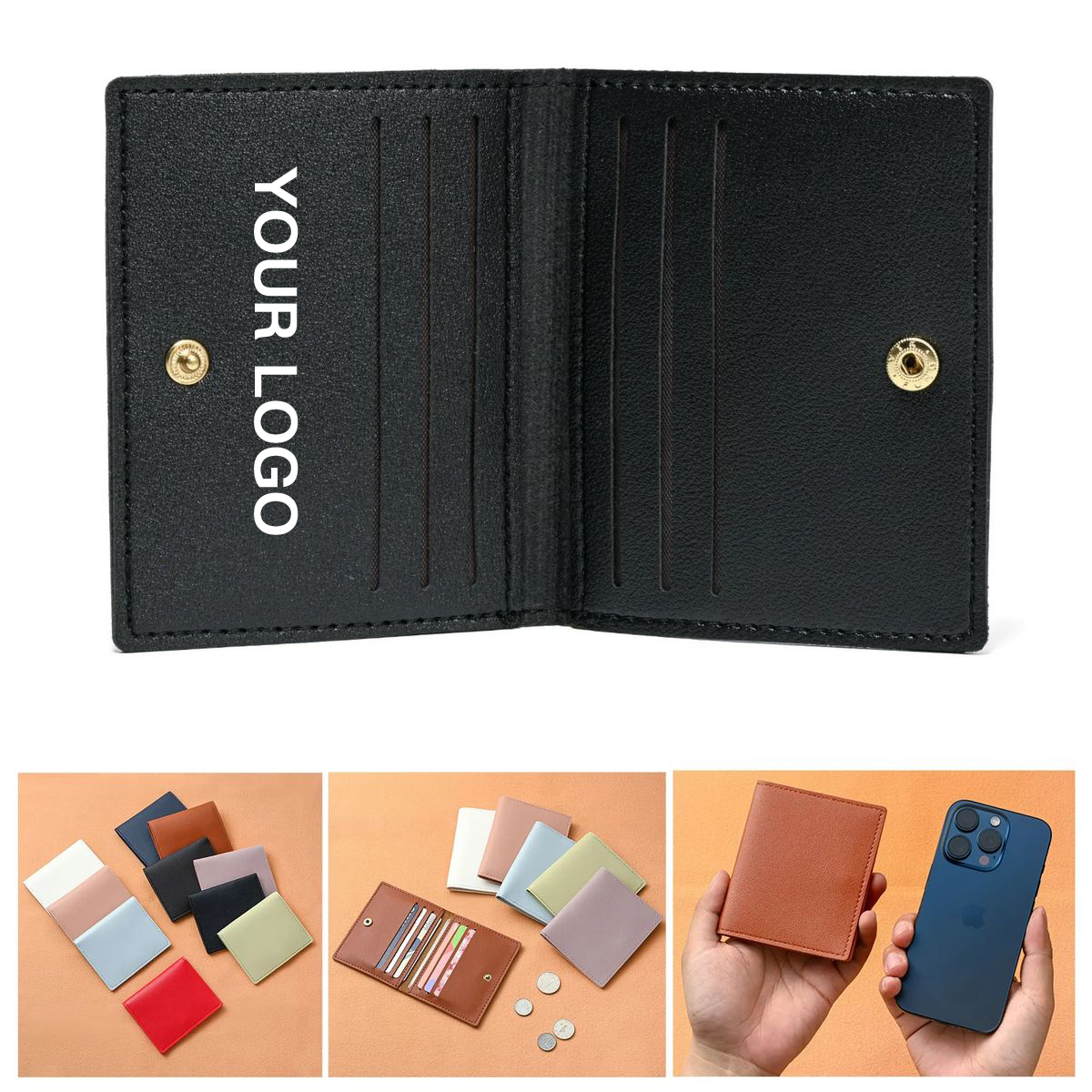 Lightweight PU Card Holder Wallet for Pockets 6