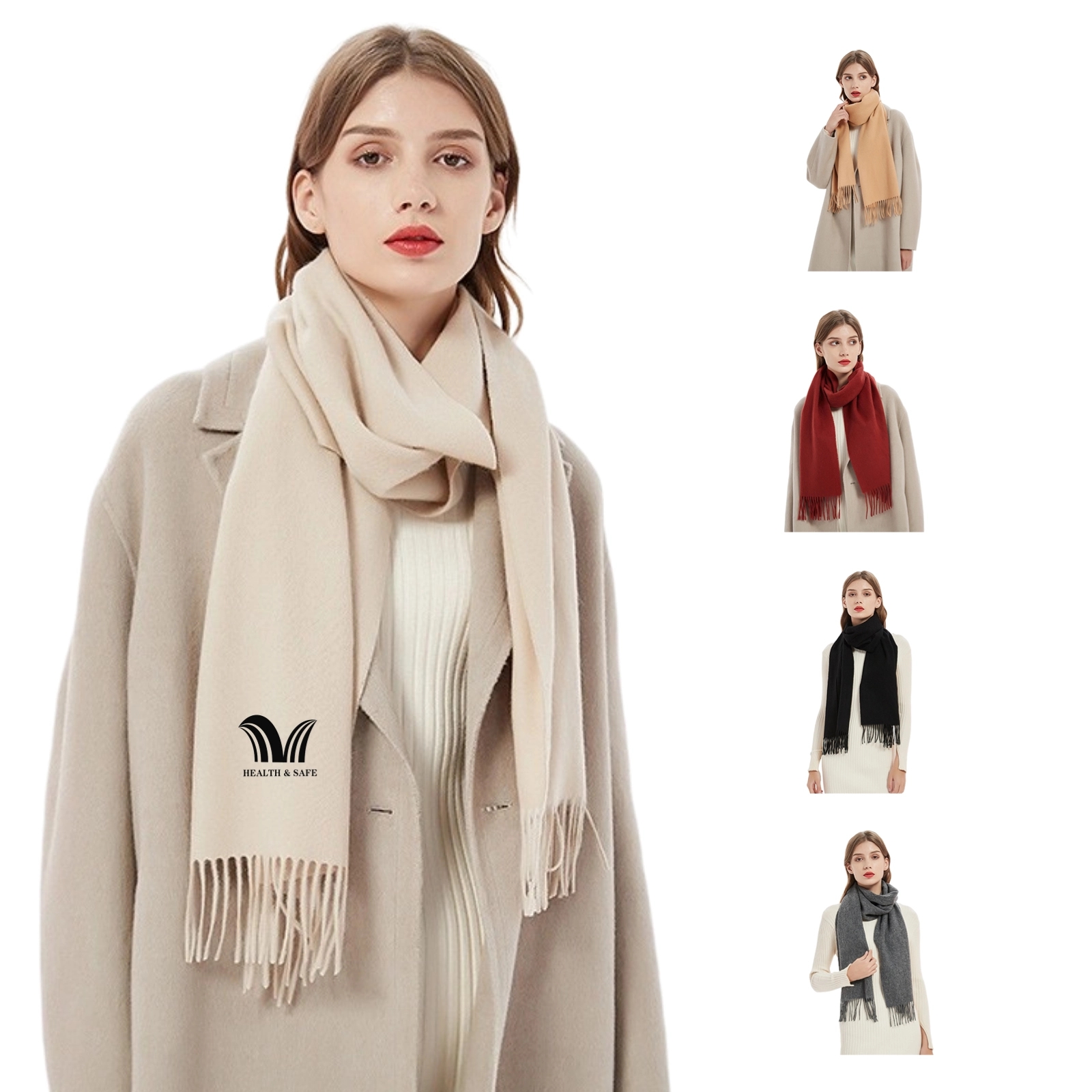 Wool Cashmere Scarf 2