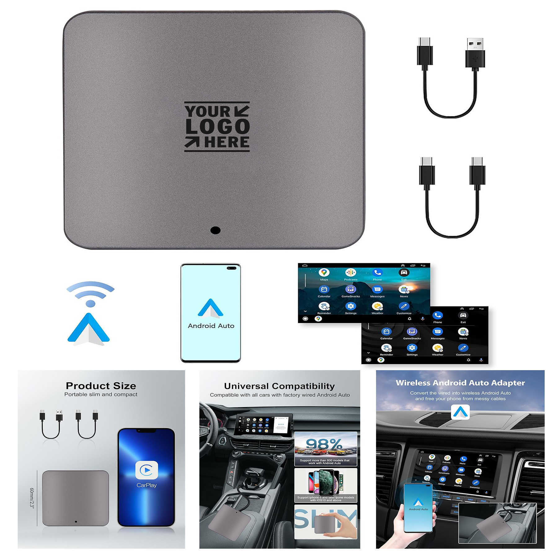 Fit For Most Cars 2023 New Upgrade Factory Wireless Android Auto Adapter