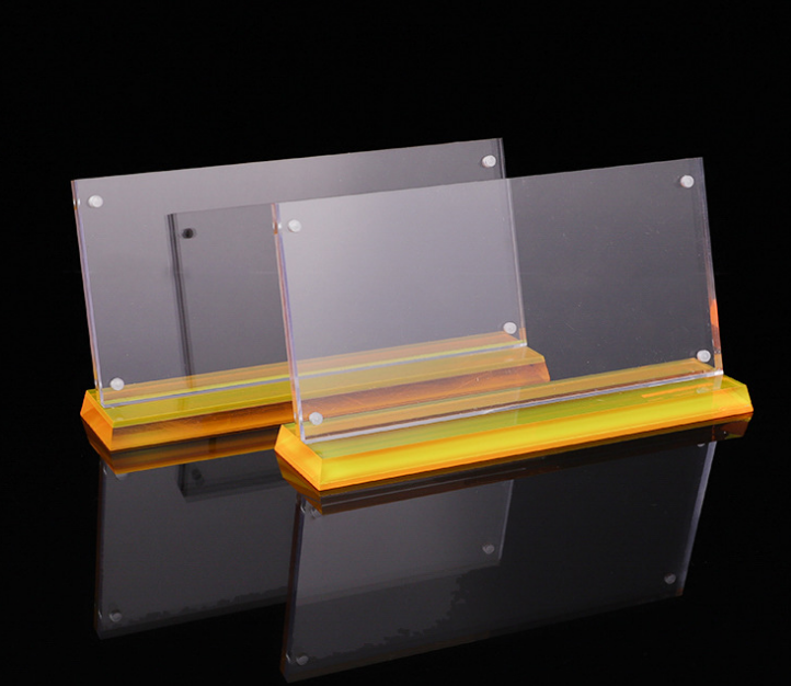 Acrylic transparent crystal display card table seat 2