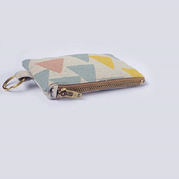 Coin Pouch with Clear ID Slot and Ring 6