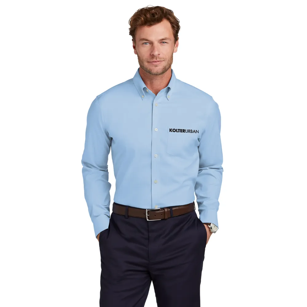 Brooks Brothers(R) Tall Wrinkle-Free Stretch Pinpoint Shirt 3