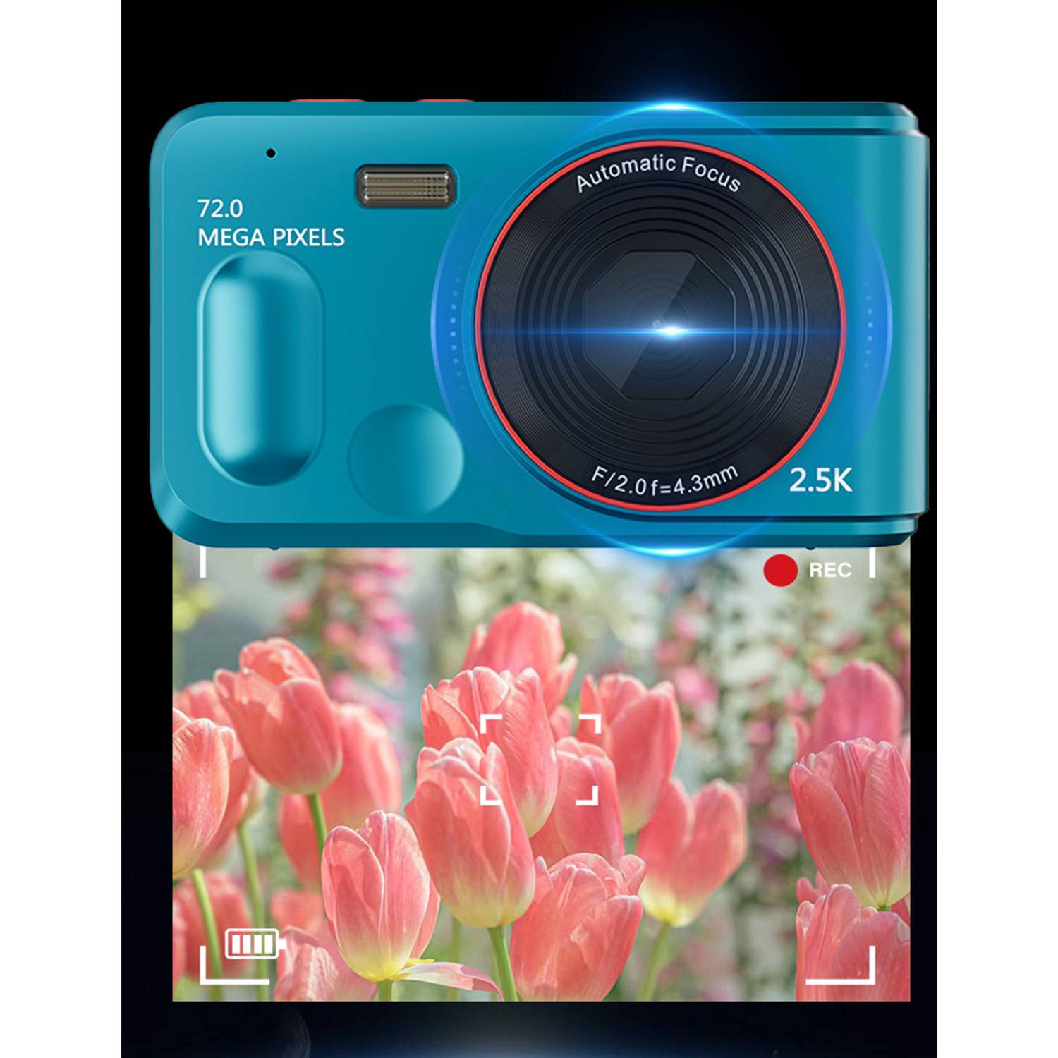Portable 72MP Digital Camera - Pocket-Sized & Easy to Use 4