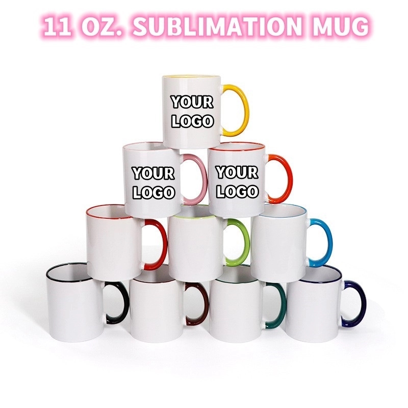 Two-Tone Coffee Mug 11 oz Ceramic Sublimated Cups 1