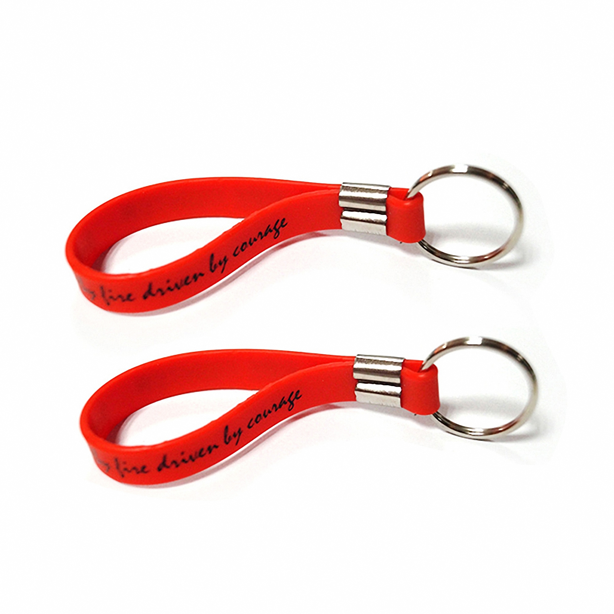 Half Inch Silicone Keychain Wristband 3