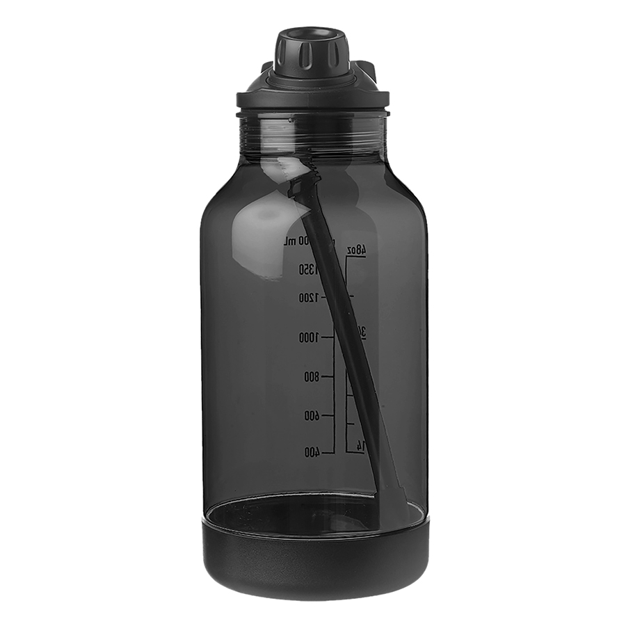 Plastic Sports Water Bottle with Sip Straw - featuring 9