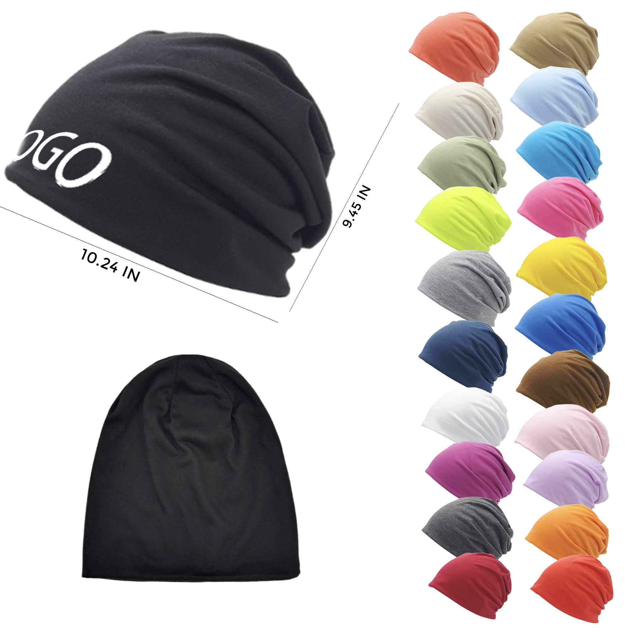 Warm Polyester Knitted Hat 2