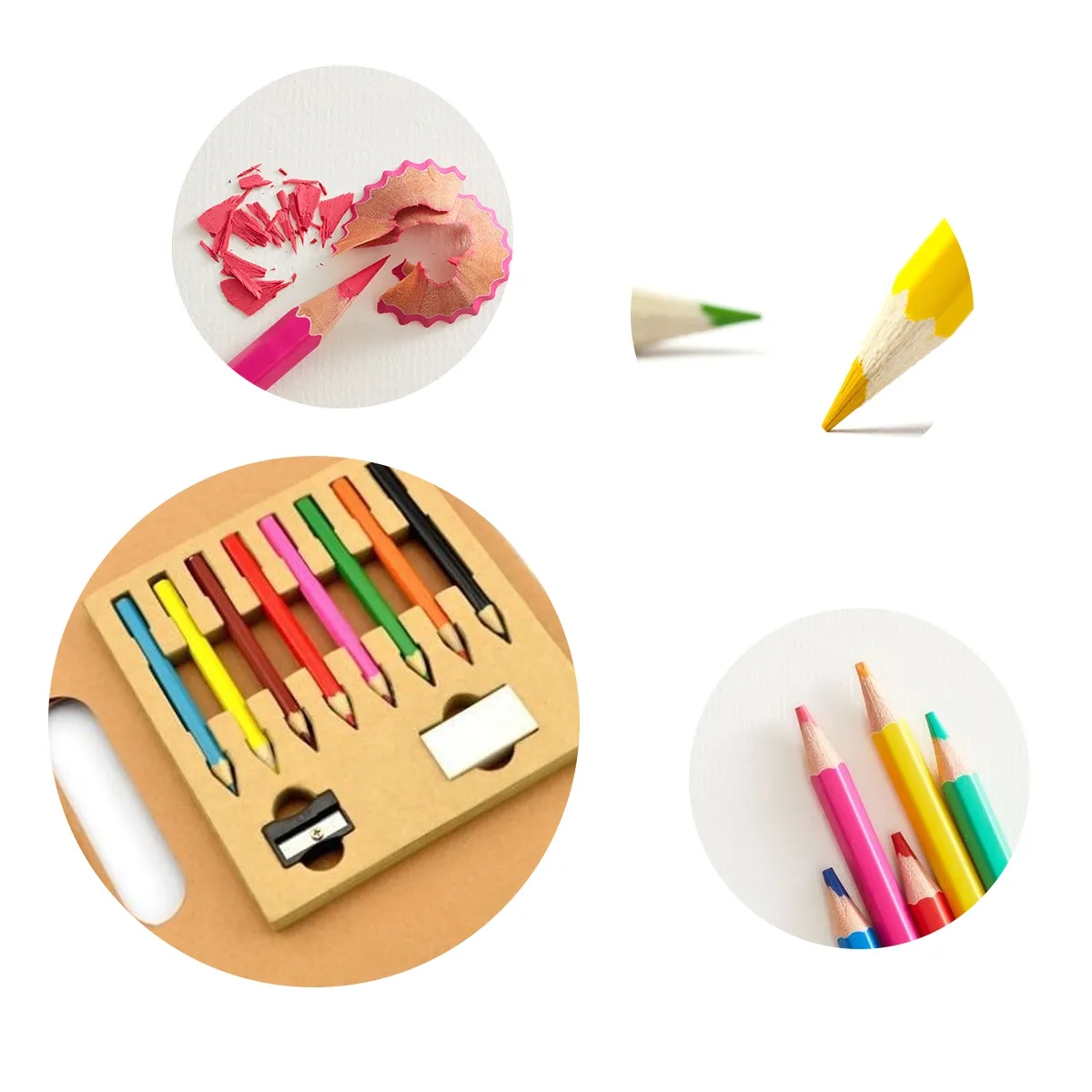 Kids Coloring Book Set With 6 Colored Pencils 4