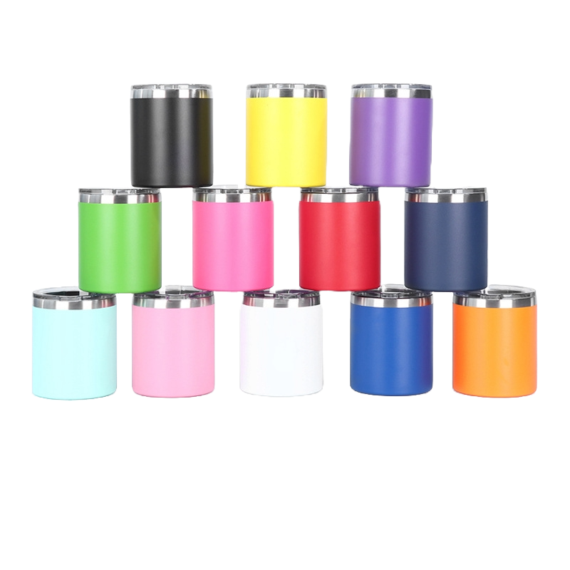 12 oz Stainless Steel Tumbler W/ Lid 16