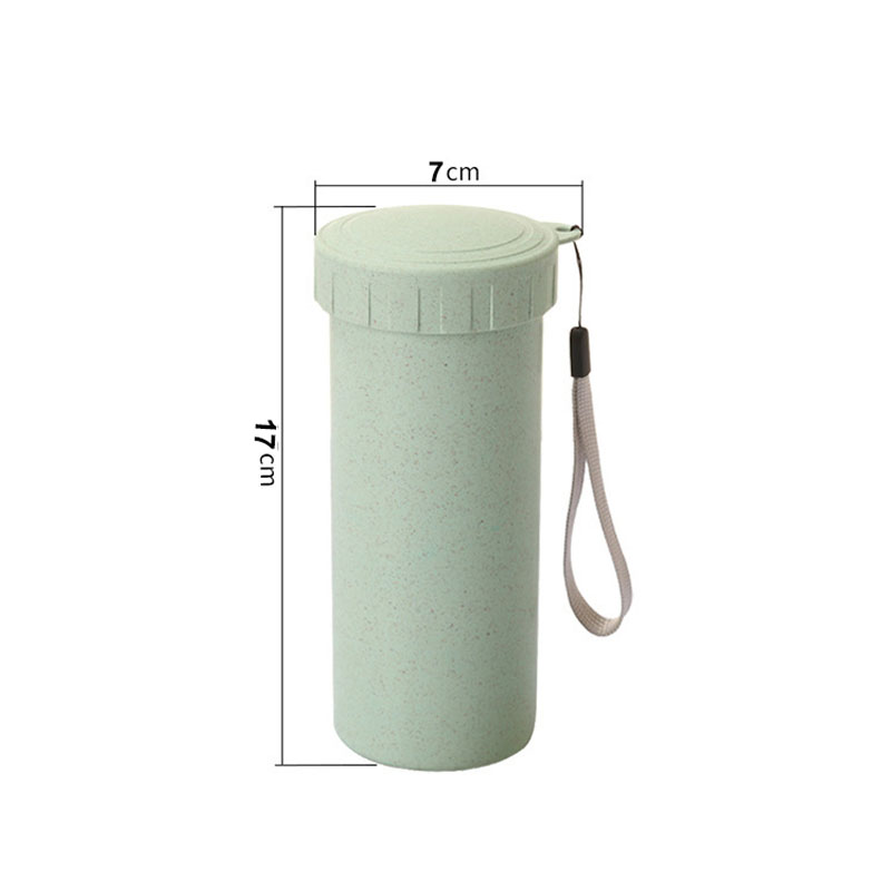 Green wheat cup with rope 3