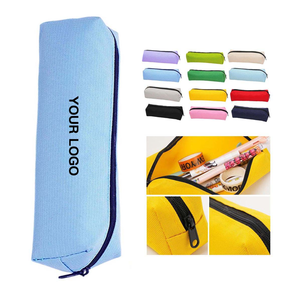 Portable Oxford Pencil Case Lightweight Durable 16
