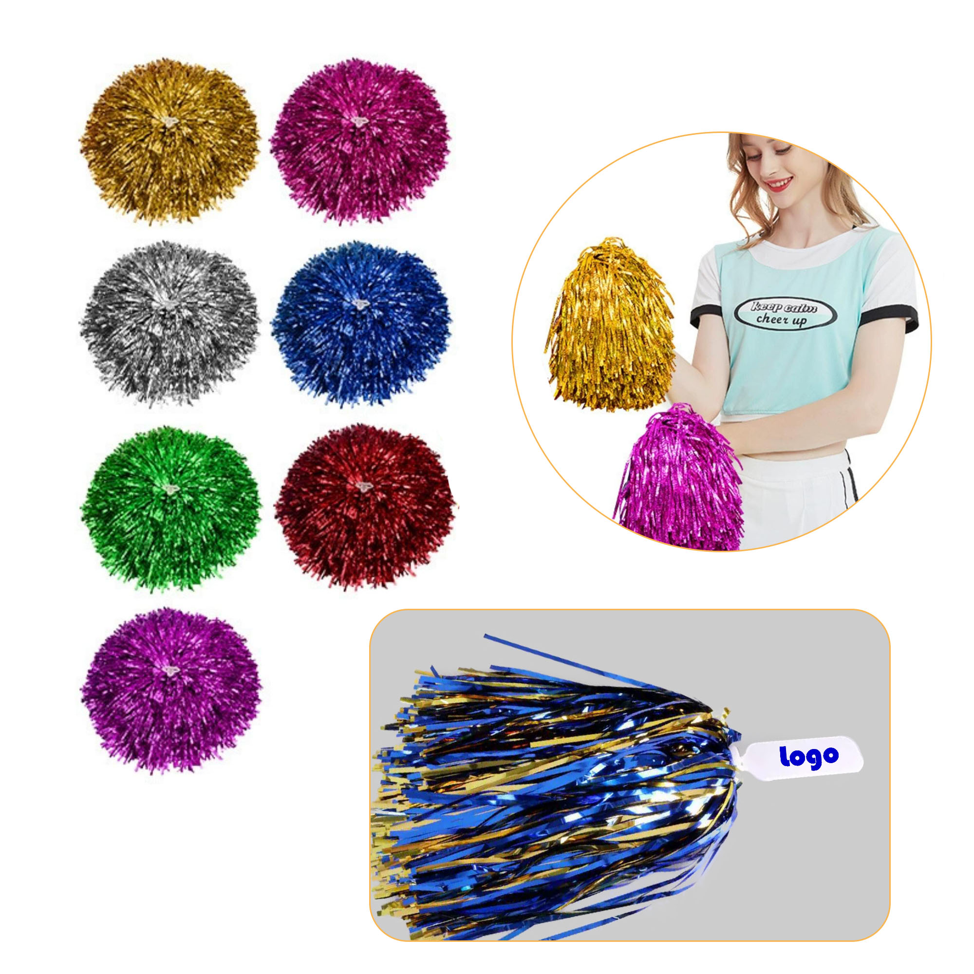 35g Cheerleading Pom-Poms 2