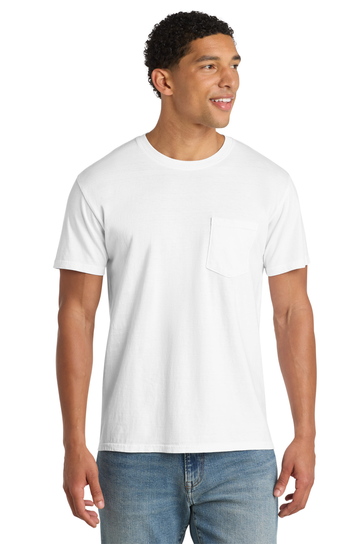 Port & Co Beach Wash Garment-Dyed Pocket Tee. PC099P 101