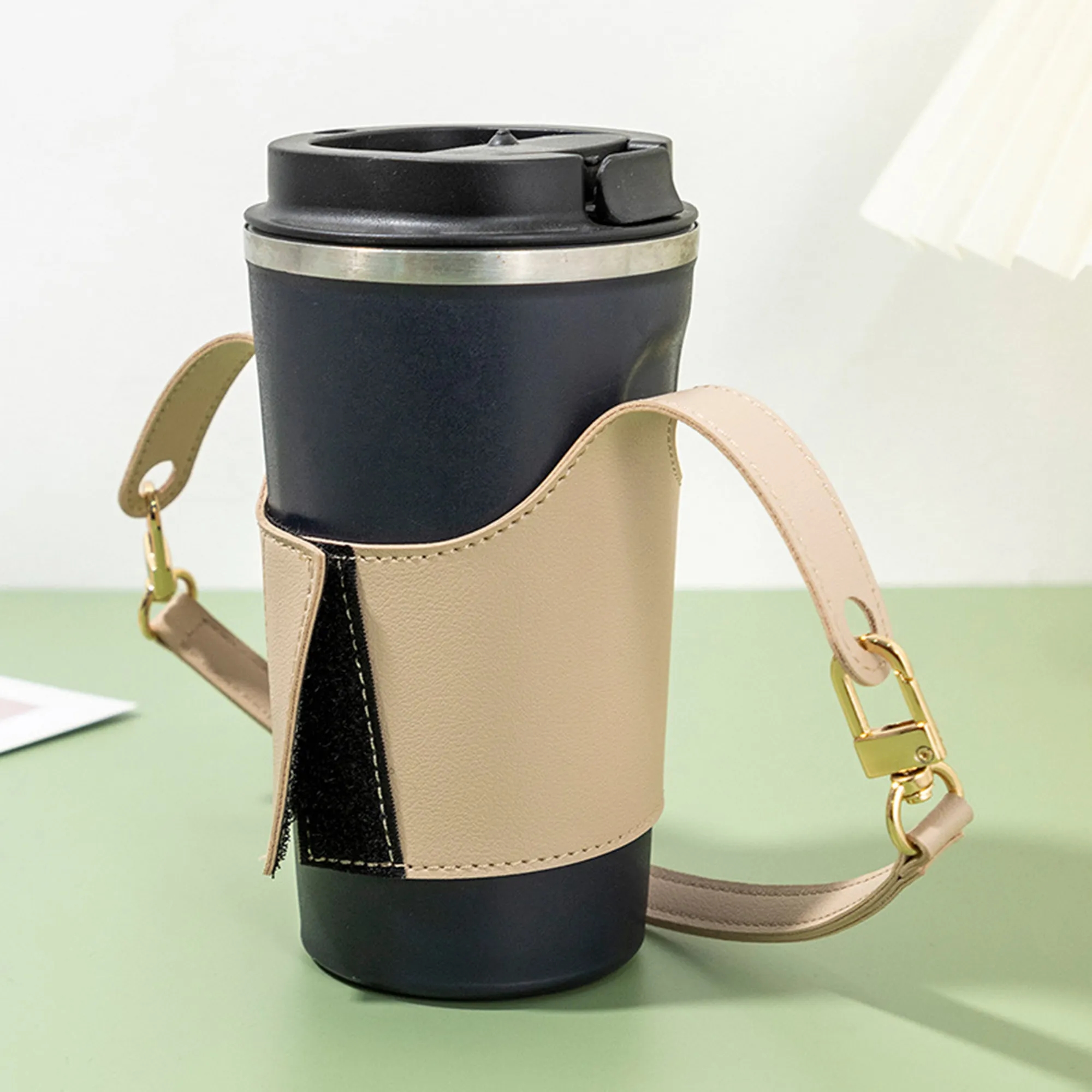 Portable Leather Cup Sleeve for Women 6
