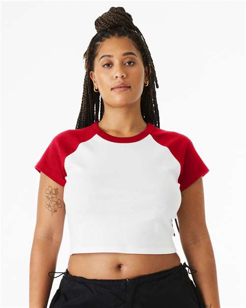 Women's Micro Rib Raglan Baby Tee - 1201 37