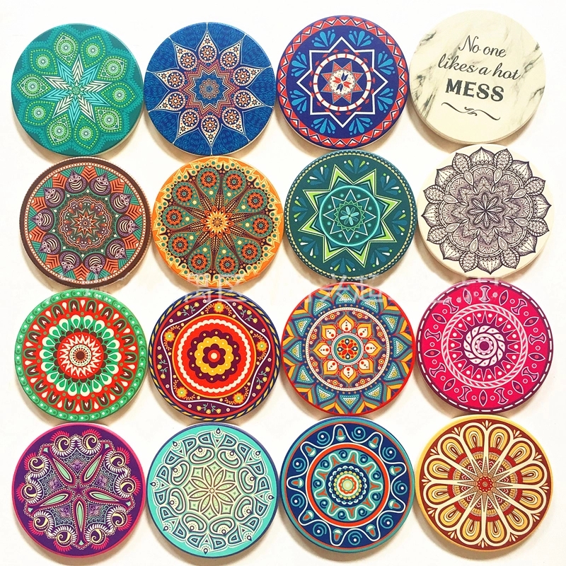 Round Cork Coasters - 3.5" 7