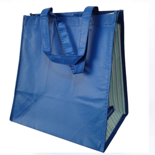 110g Laminated RPET Shopping Bag -14"W x 14"H x 8" G 3
