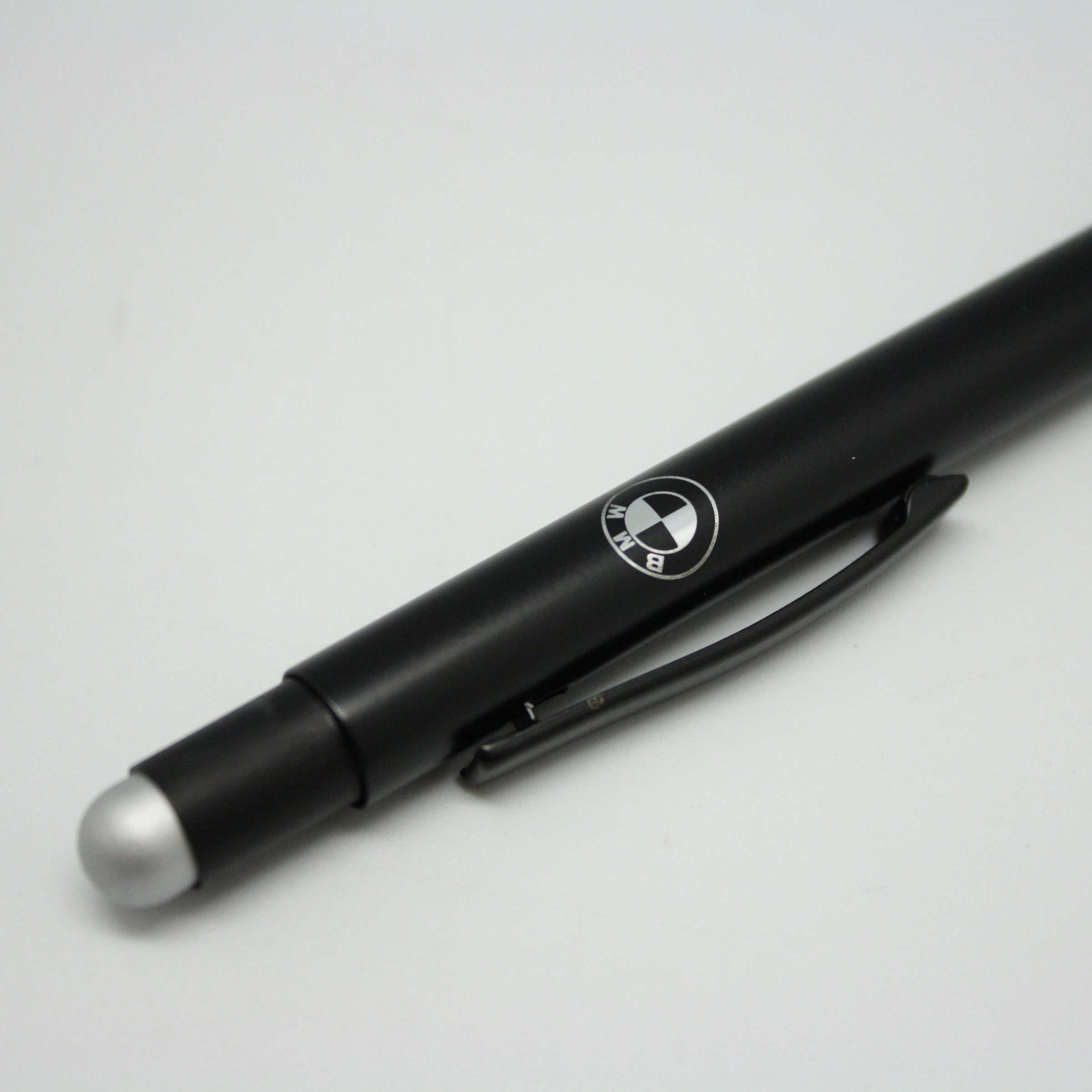 Soft-Velvet-Touch Click Metal Stylus Pen with Color Logos 1
