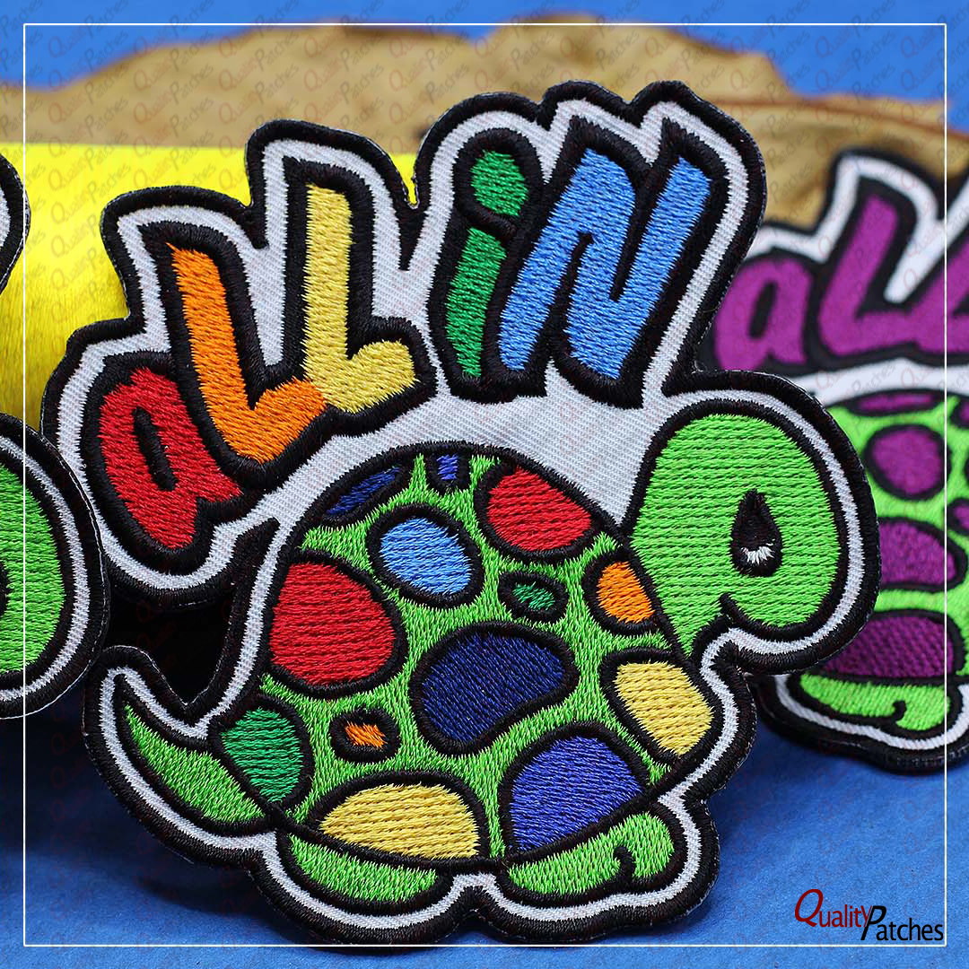 Custom Die Cut Embroidered Patches 91