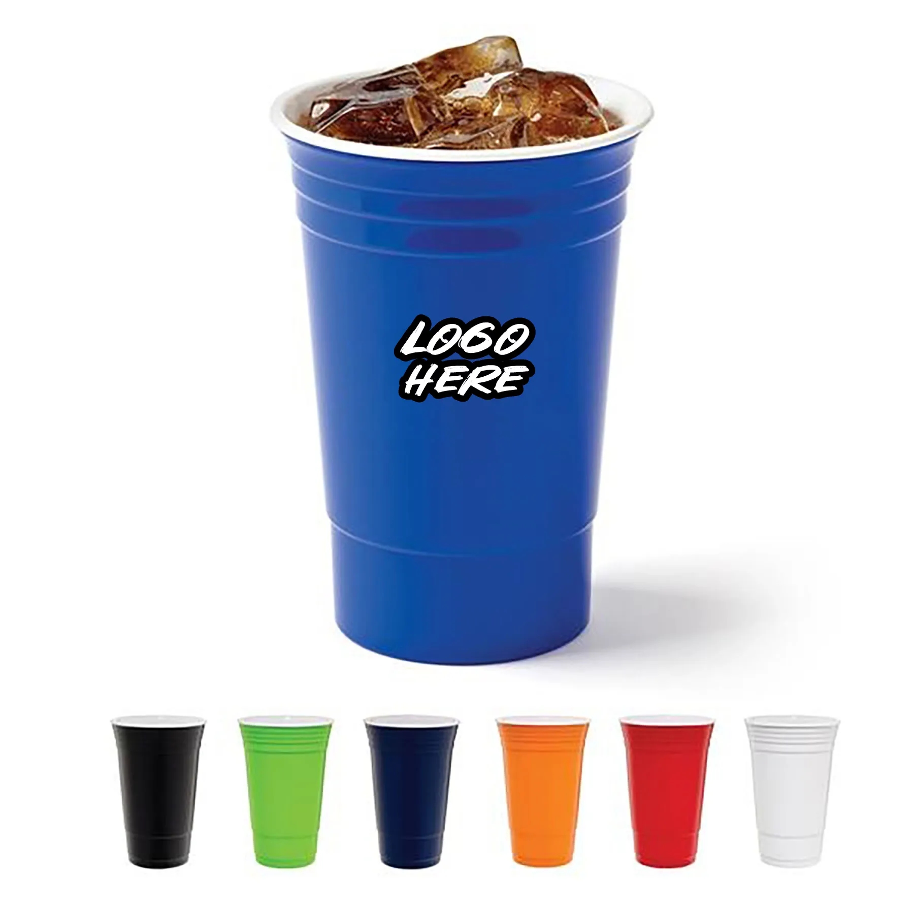 16oz Double-Wall Plastic Stadium Cup 8